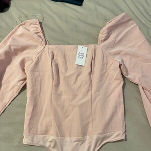 pink bodysuit